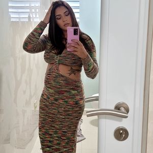 Multicolor dress/ fit for pregnants